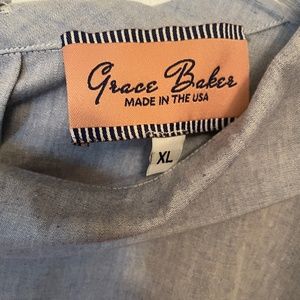 Grace Baker Retro Style button back shirt